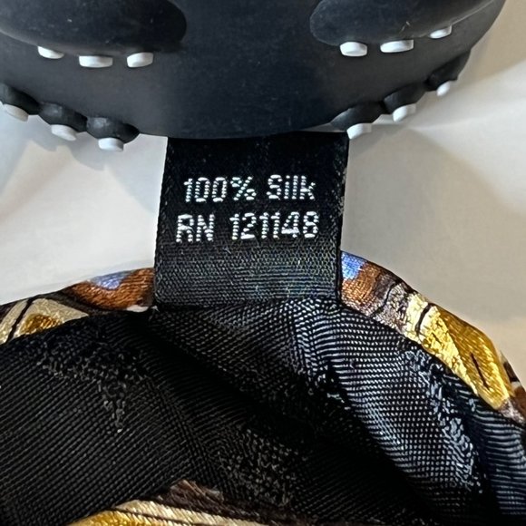 J. Garcia Fifty-Four Gold Blue Rectangles Geometric Silk Collection Neck Tie Gif - Picture 9 of 10